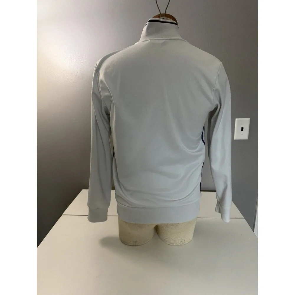 Adidas Real Madrid Track Jacket Men Sz S White Full Zip 2016-17 Soccer Warm Up